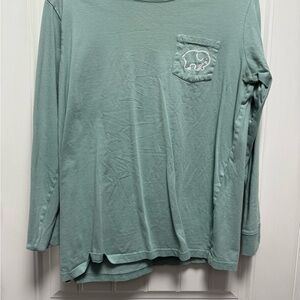 Ivory Ella Green Long Sleeve Tee